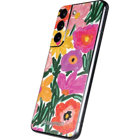 Bouffants and Broken Hearts Painterly Garden Galaxy S22 Skin